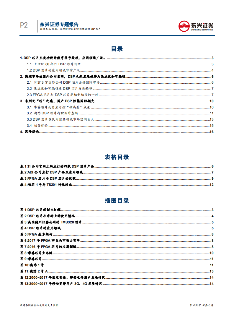 国防军工行业专题报告：深度解析国睿四创背后的DSP芯片.pdf 第2页