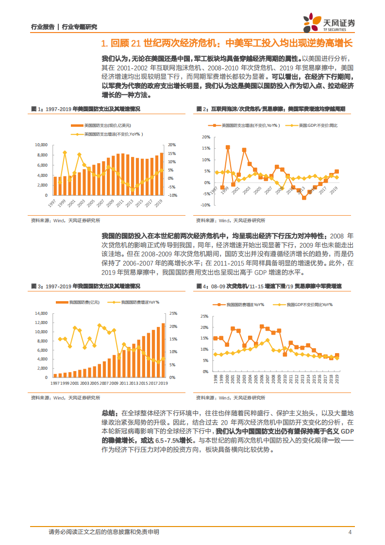 国防军工行业专题研究：军工自主研发收获期：民用工程+武器装备或进入拐点.pdf 第4页