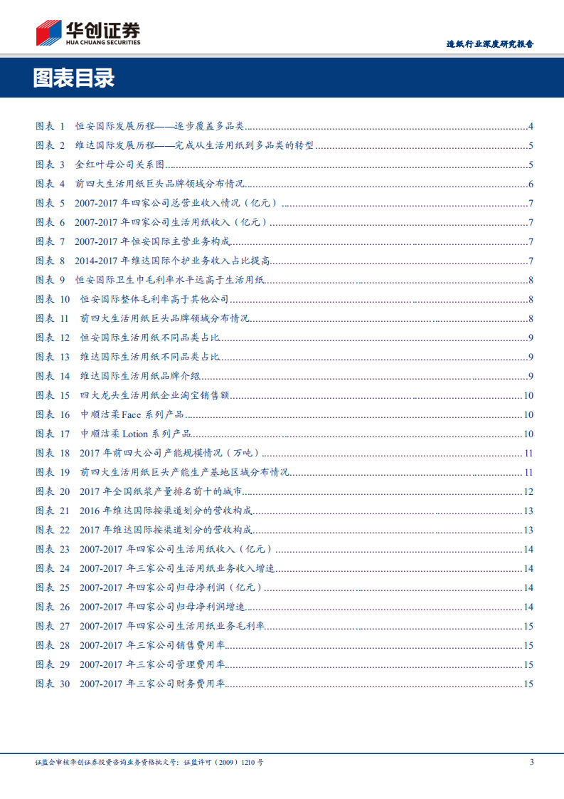生活用纸行业深度研究报告：并起的龙头，四大龙头占据优势地位，后起之秀中顺洁柔成长领先.pdf 第3页