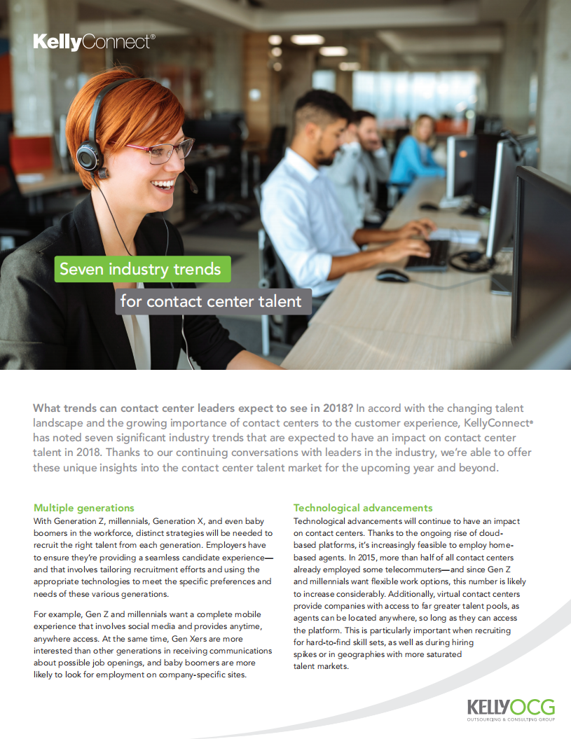 呼叫中心人才的七大行业趋势（英文版）.pdf 第1页