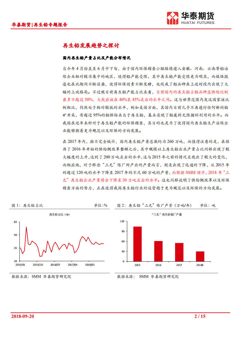 再生铅专题报告：再生铅行业概述与展望及对未来铅价格影响分析.pdf 第2页