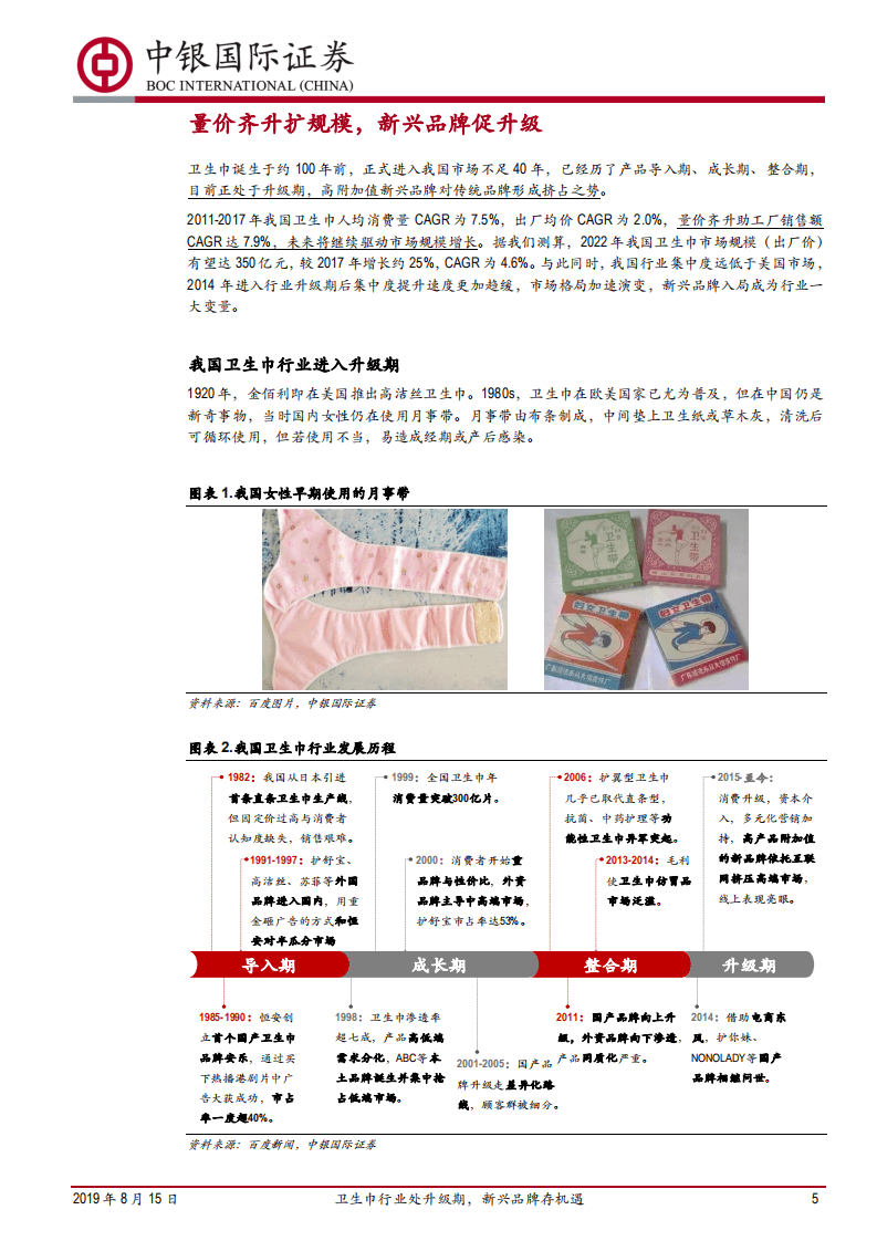 卫生巾行业专题报告：卫生巾行业处升级期，新兴品牌存机遇.pdf 第5页