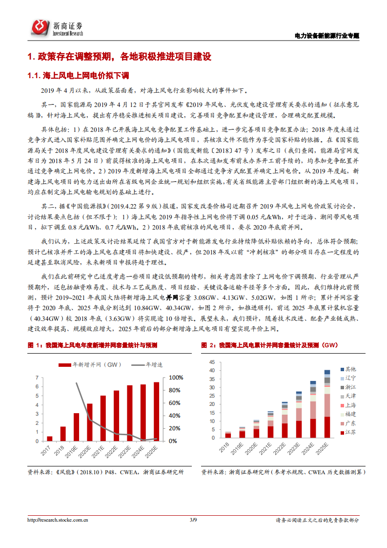 海上风电系列报告2：海上风电建设积极推进，风机市场寡头垄断.pdf 第3页