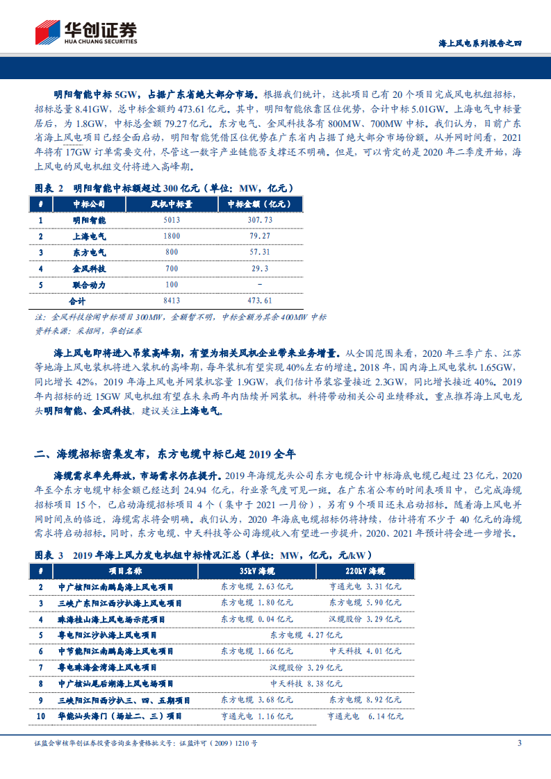 海上风电系列报告之四：海上风电进入冲刺期，海缆、风机公司交付高峰将至.pdf 第3页