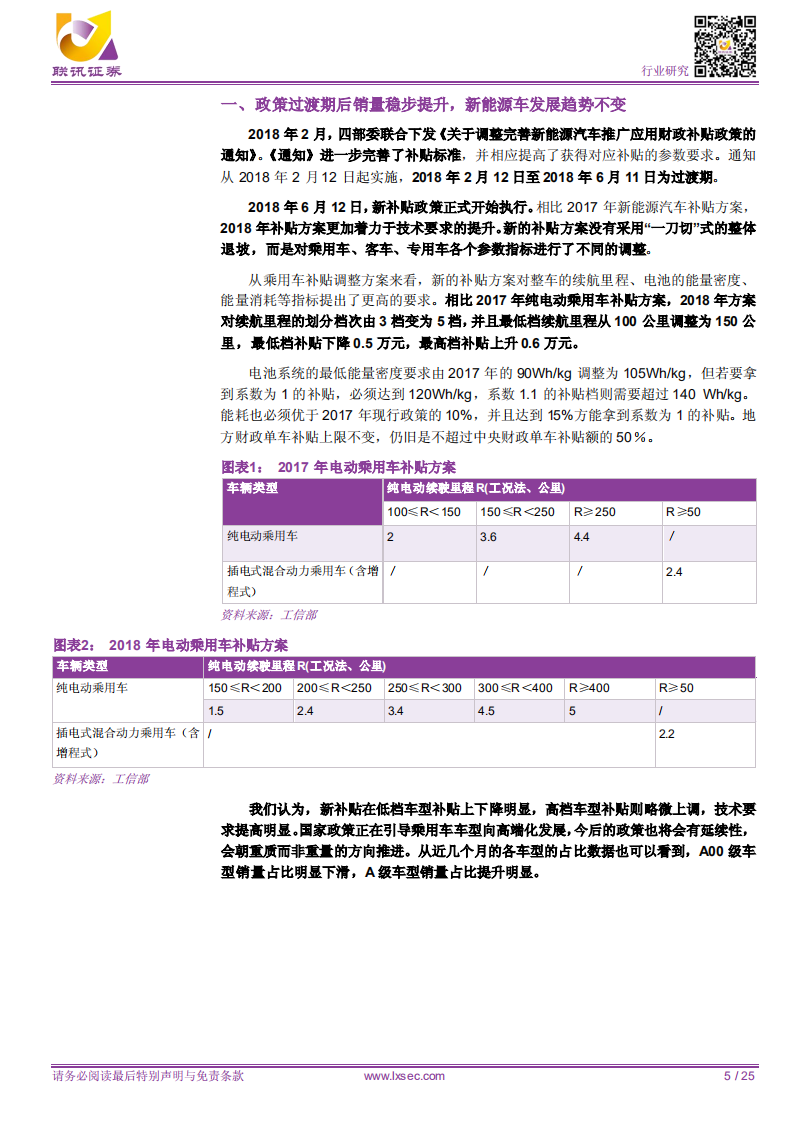 锂电专题之一：新补贴政策实施，强者恒强趋势明显.pdf 第5页