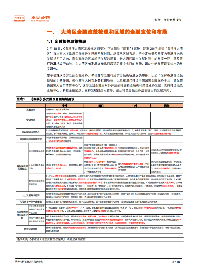 粤港澳大湾区专题报告：突出发展特色金融，商业银行和融资租赁迎新机遇.pdf 第5页