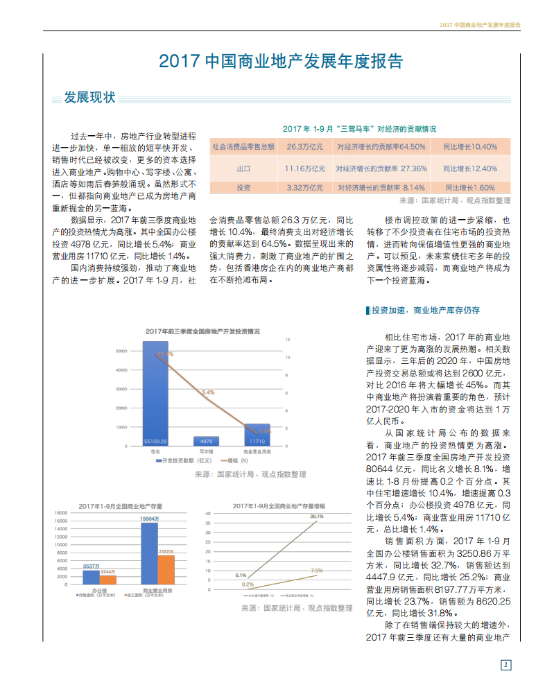 2017中国商业地产发展年度报告.pdf 第1页