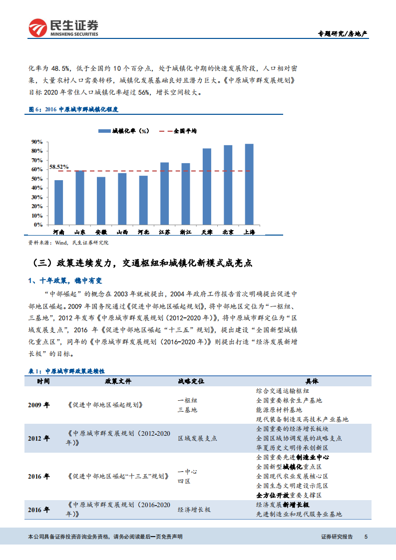 关于中原城市群政策脉络、协同机制和地产市场的深度研究：区域专题研究之二：三大问题解读中原城市群.pdf 第5页