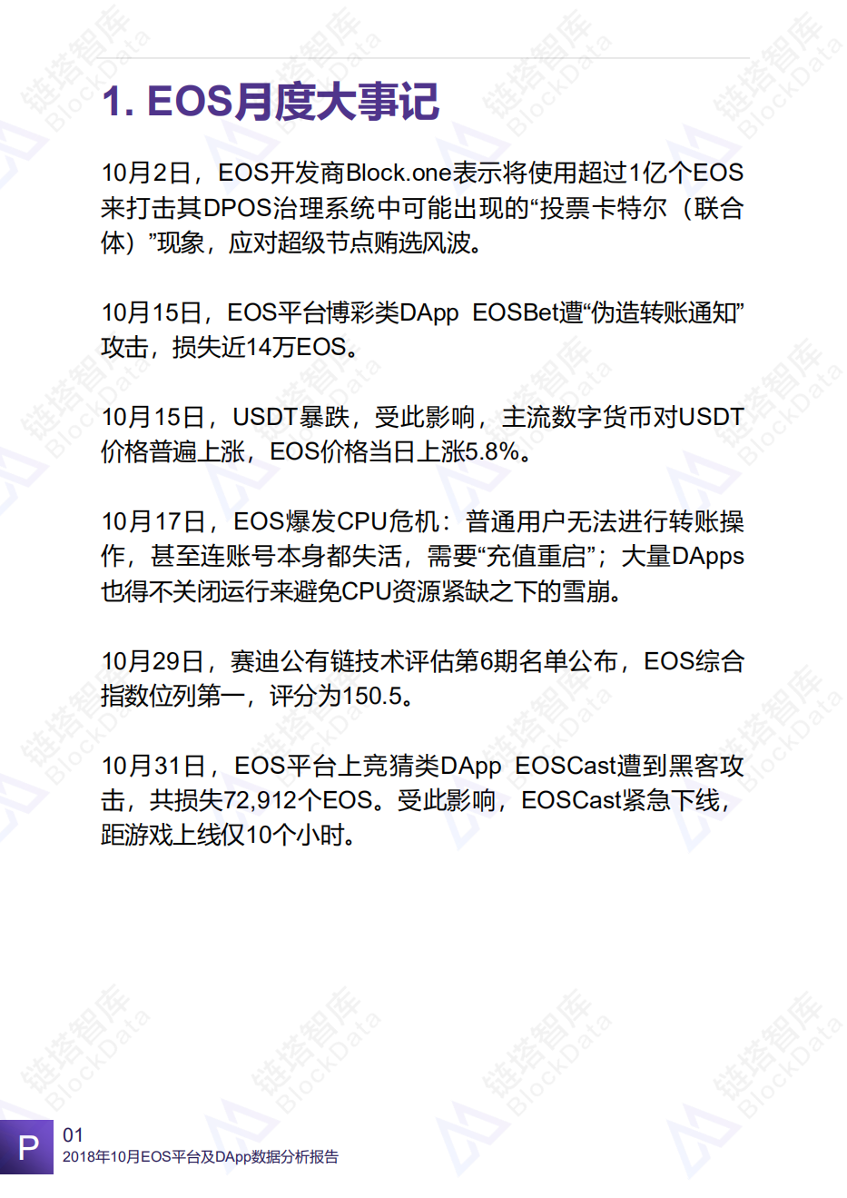 2018年10月EOS平台及DApp数据分析报告.pdf 第4页