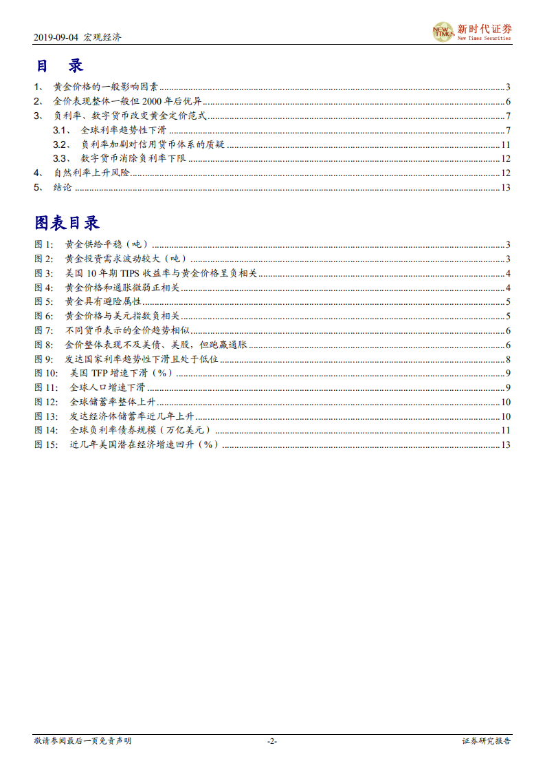 宏观专题：负利率、数字货币与黄金价格.pdf 第2页
