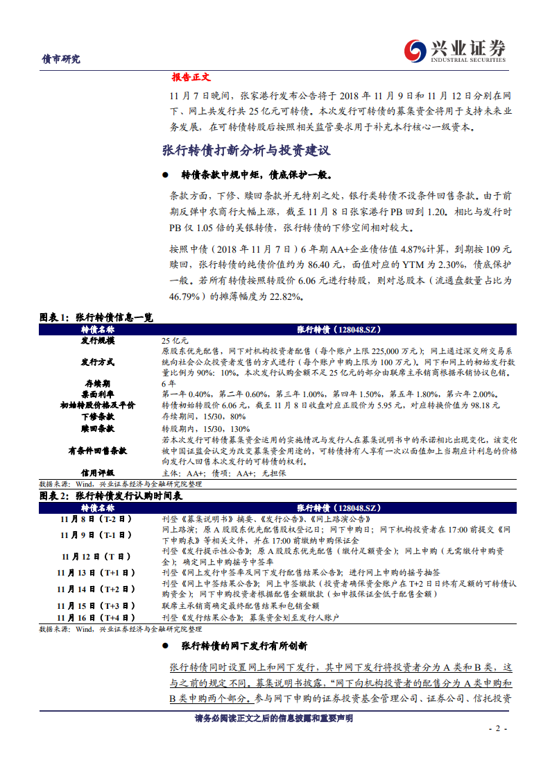 张行转债投资价值分析：一级发行试水机构分级.pdf 第2页