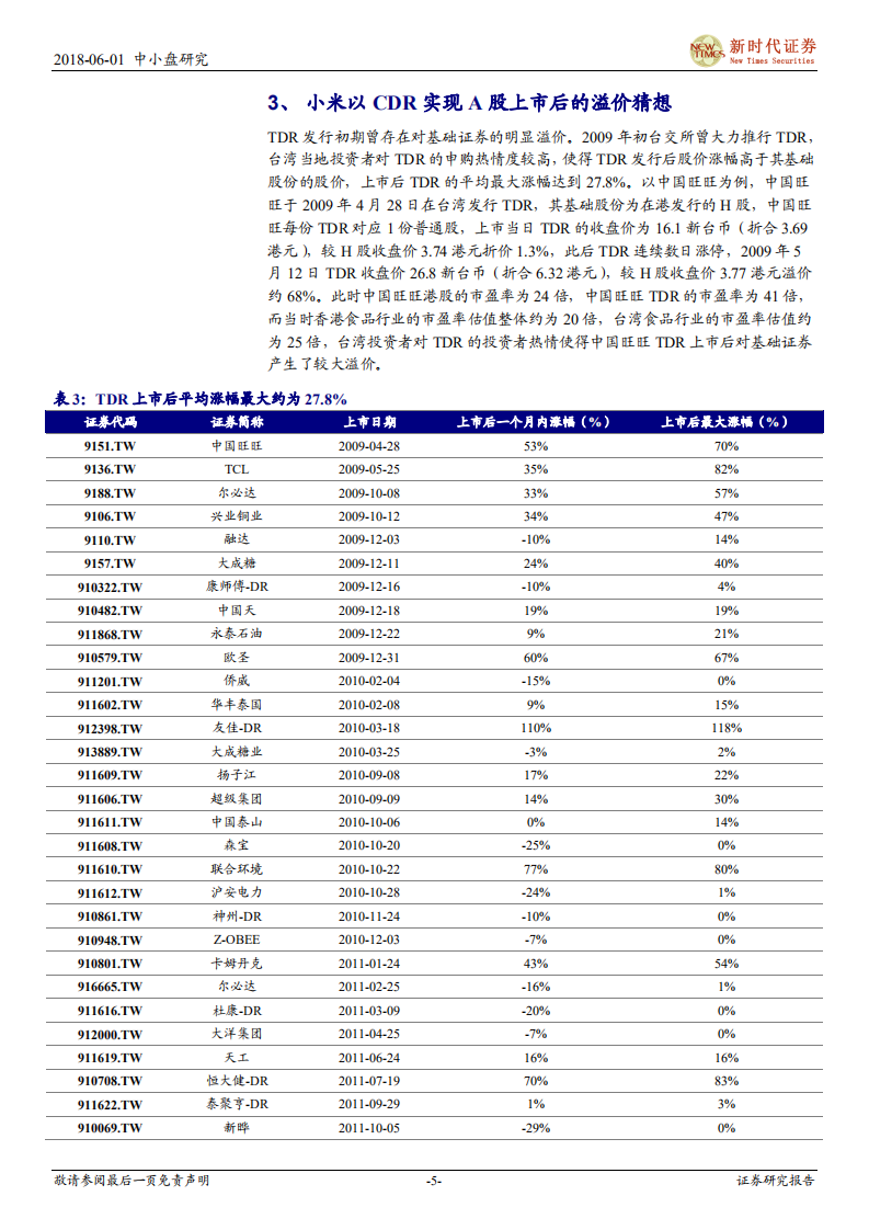 CDR系列十：小米“H股+CDR”发行模式研究.pdf 第5页