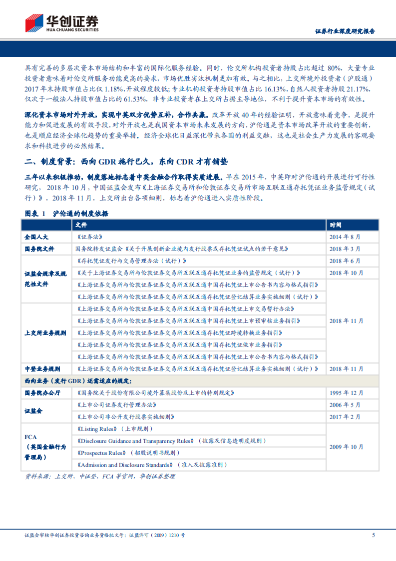 券商转型前瞻系列报告之三：沪伦通为舟，DR为桨，A股国际化再起航.pdf 第5页