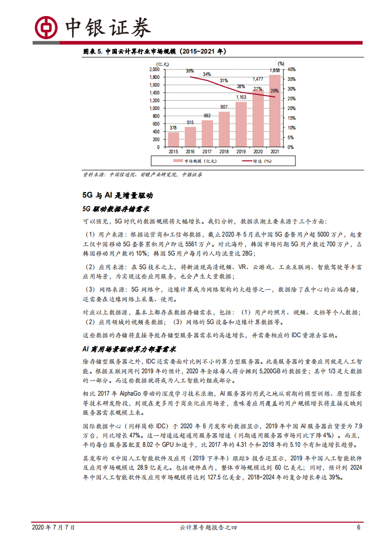 云计算专题报告之四：在建的数据中心够用了吗？.pdf 第6页