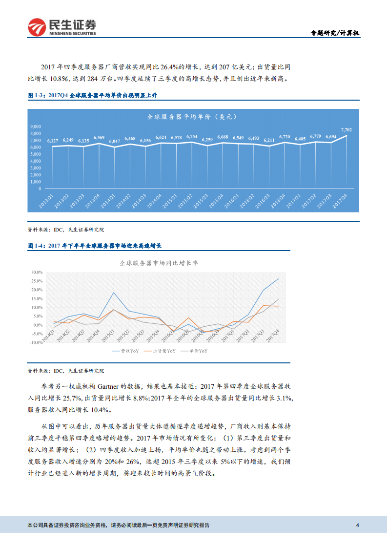 云计算专题报告之一：深析服务器数据看中国云计算正逢历史良机.pdf 第4页
