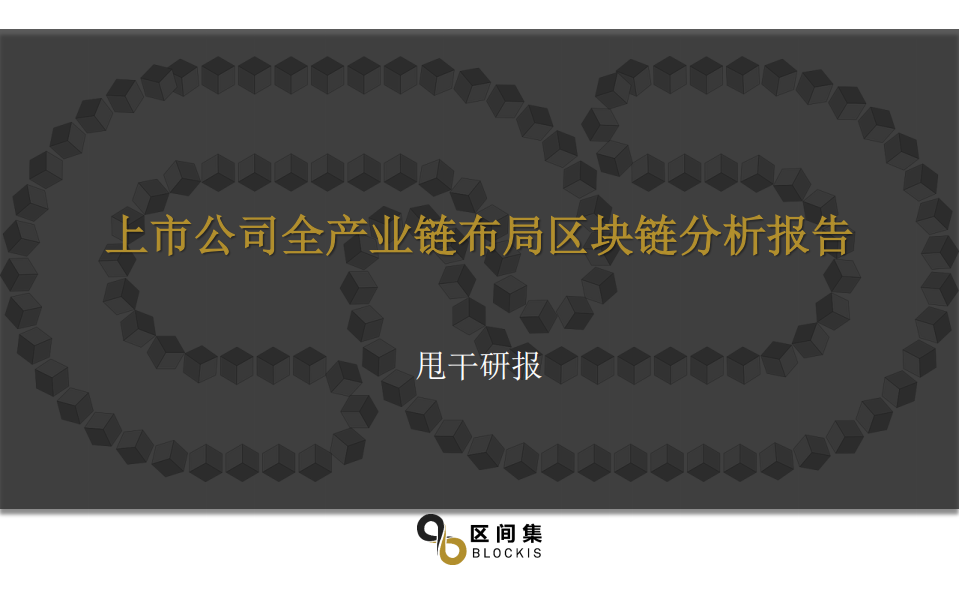 上市公司全产业链布局区块链分析报告.pdf 第1页
