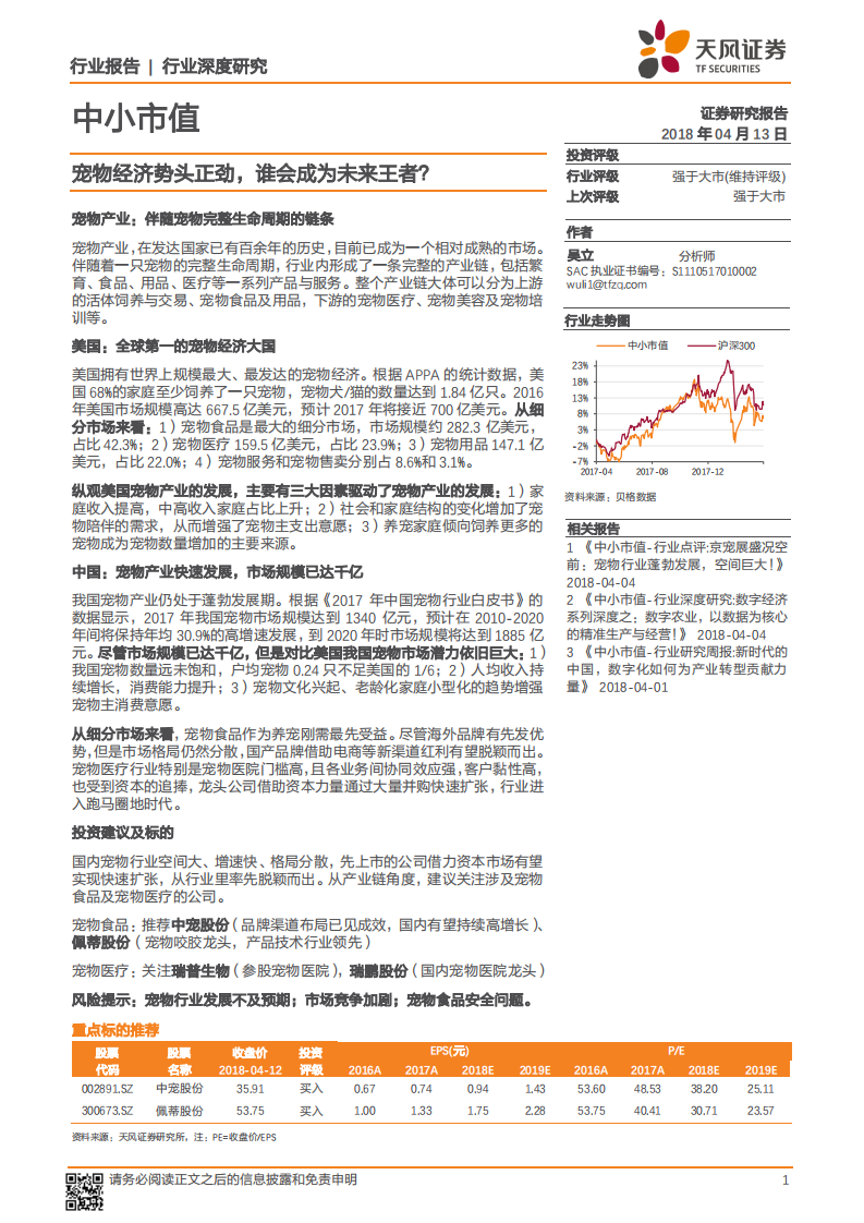 宠物经济势头正劲，谁会成为未来王者？.pdf 第1页