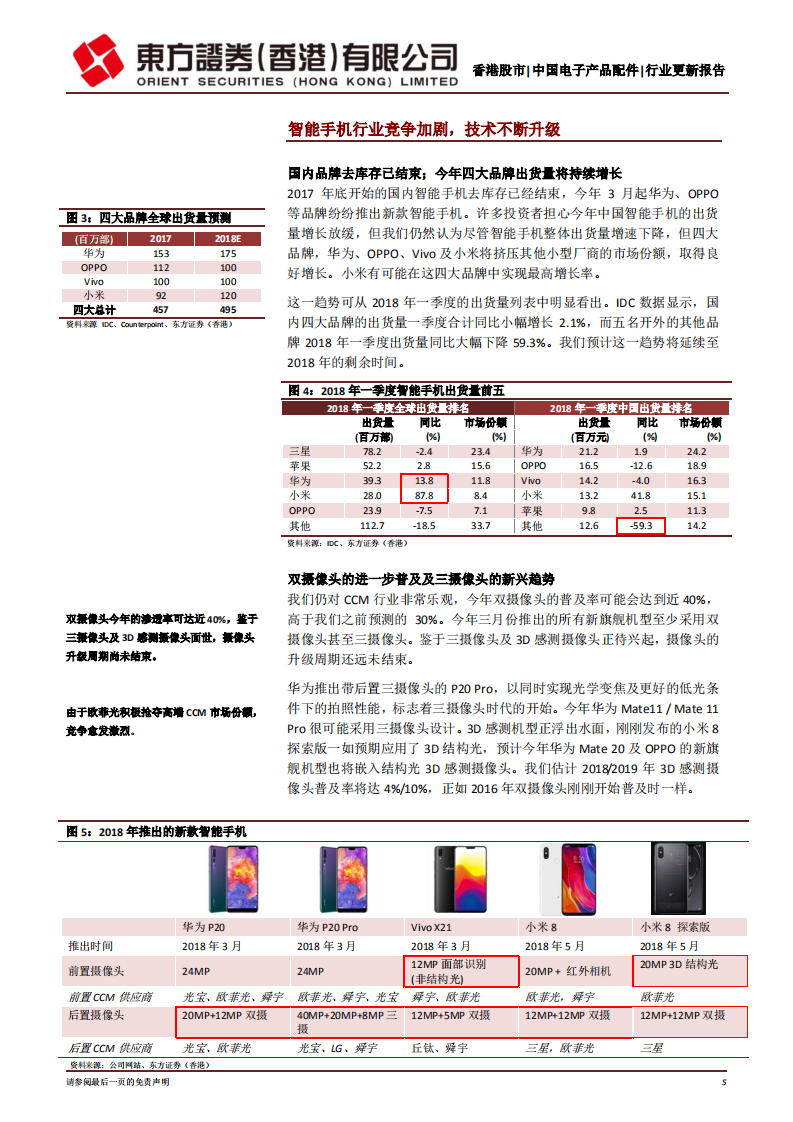 智能手机供应链产业：期待2018年下半年好转.pdf 第5页
