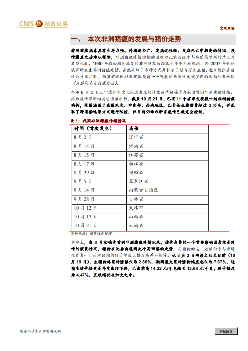 通胀问答系列之六：来势汹汹的非洲猪瘟，如何影响CPI.pdf 第2页