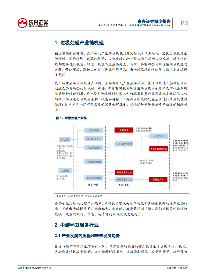 生活垃圾处置产业深度报告：关注中游环卫服务及下游生活垃圾发电.pdf 第3页
