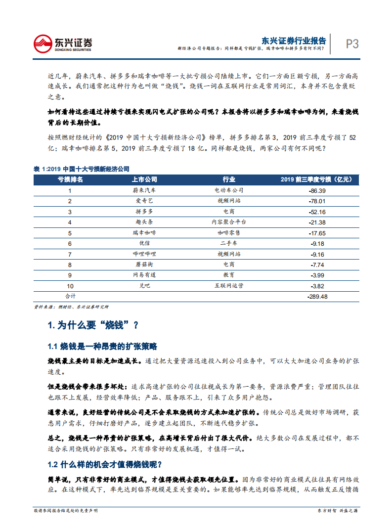 新经济公司专题报告：同样都是亏钱扩张，瑞幸咖啡和拼多多有何不同？.pdf 第3页