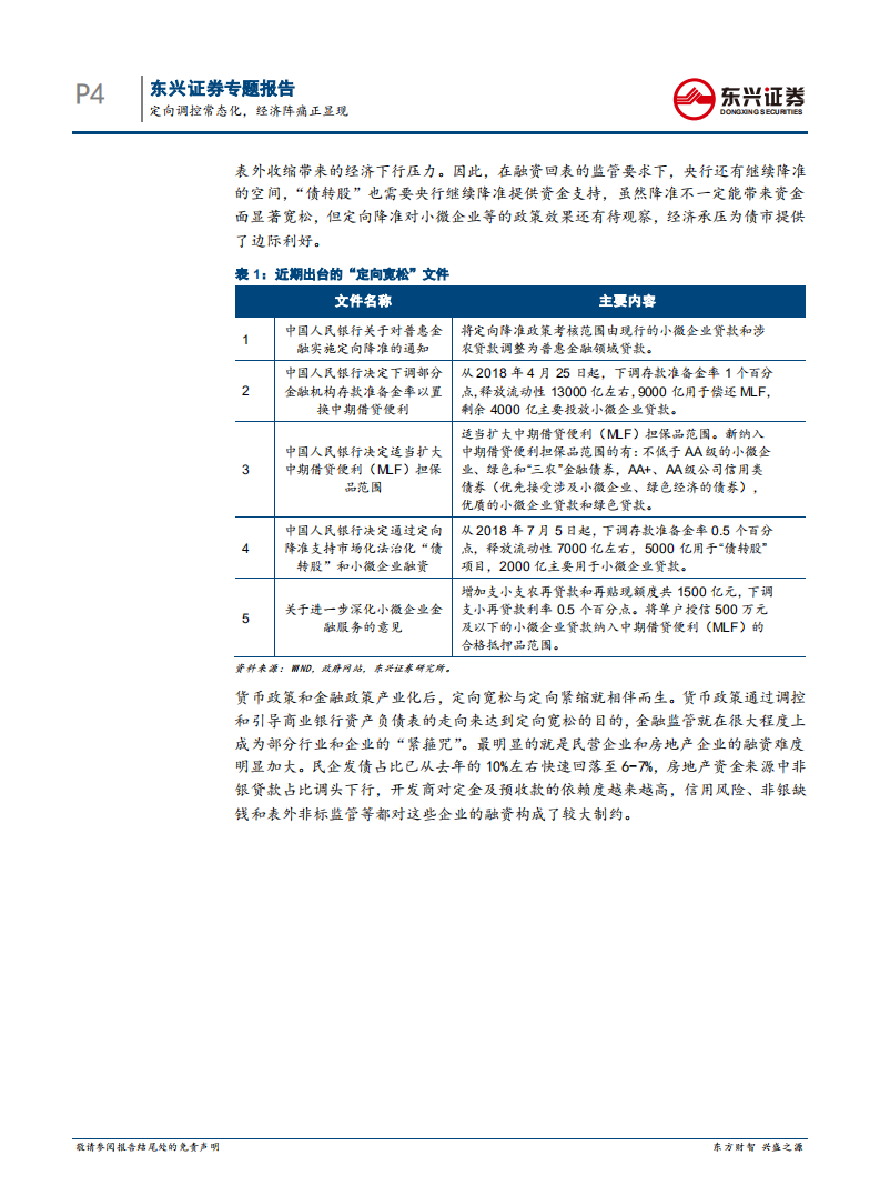 债券投资策略专题：定向调控常态化，经济阵痛正显现.pdf 第4页