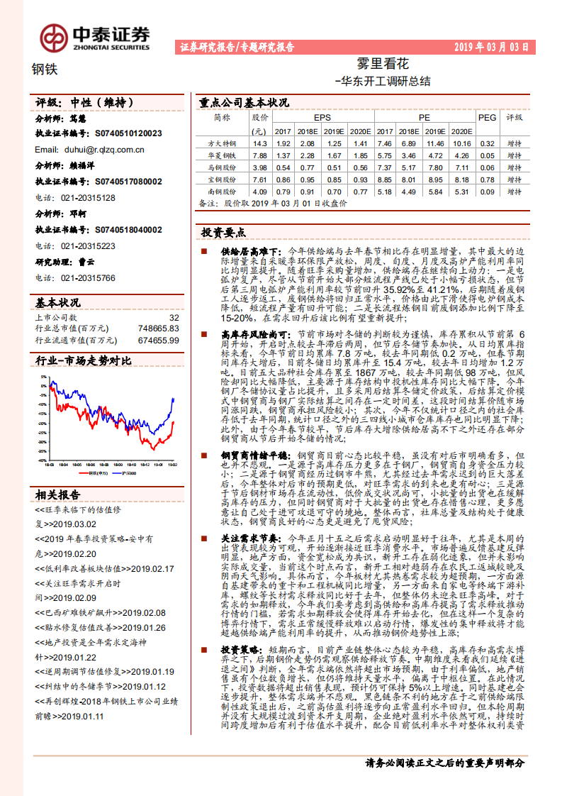 钢铁专题研究报告：华东开工调研总结：雾里看花.pdf 第1页
