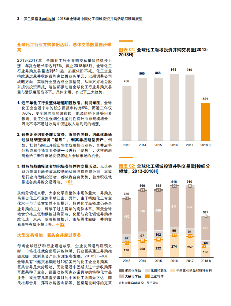 2018年全球与中国化工领域投资并购活动回顾与展望.pdf 第2页