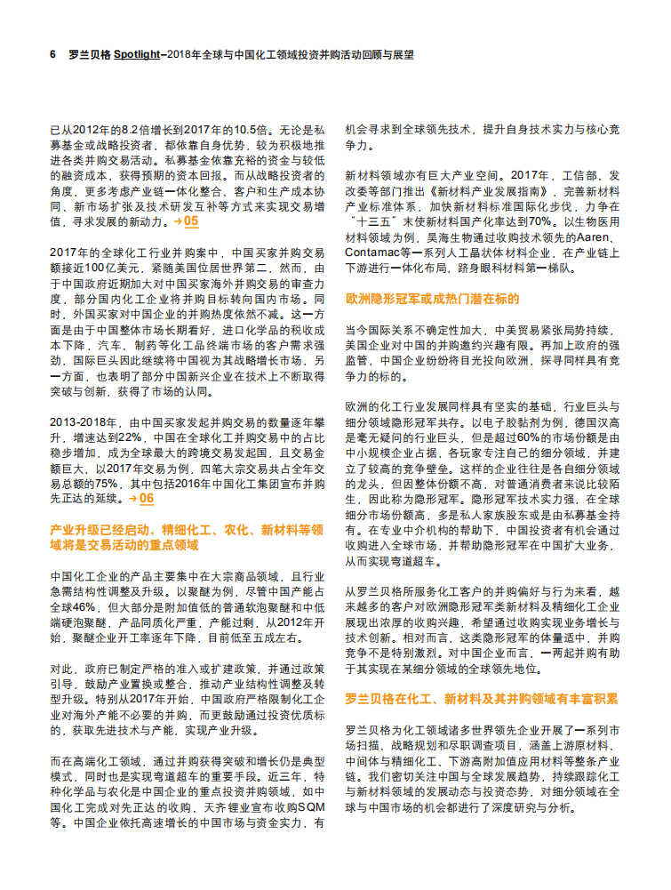 2018年全球与中国化工领域投资并购活动回顾与展望.pdf 第6页