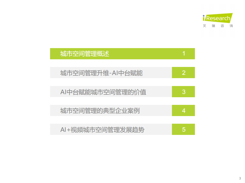 艾瑞咨询：2021年中国AI中台赋能城市空间管理白皮书.pdf 第3页