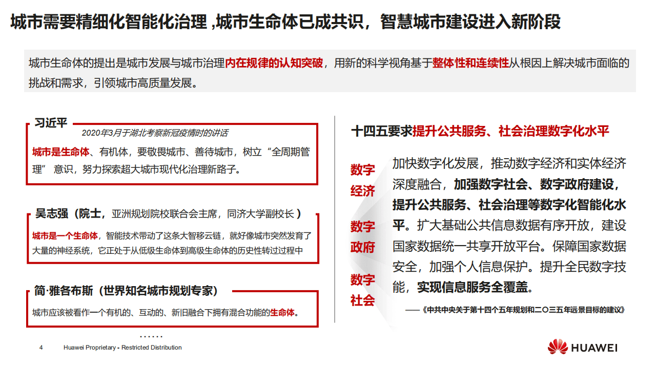 华为：打通城市联接经脉，夯实智慧城市基石&mdash;&mdash;智慧城市一张网高层汇报V1.0.pdf 第4页