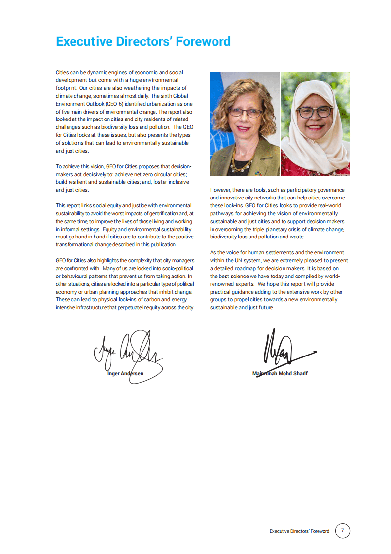 联合国环境署&联合国人居署：全球环境展望：城市版.pdf 第6页