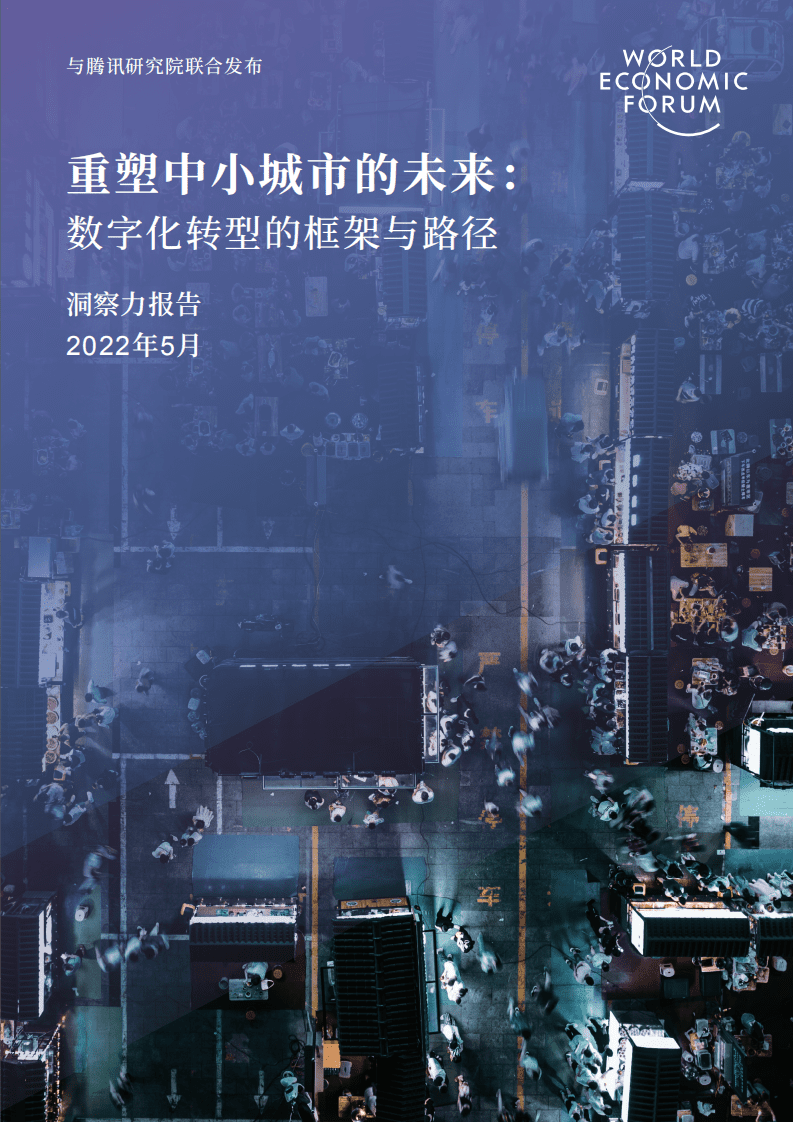 世界经济论坛：重塑中小城市的未来：数字化转型的框架与路径（2022）.pdf 第1页