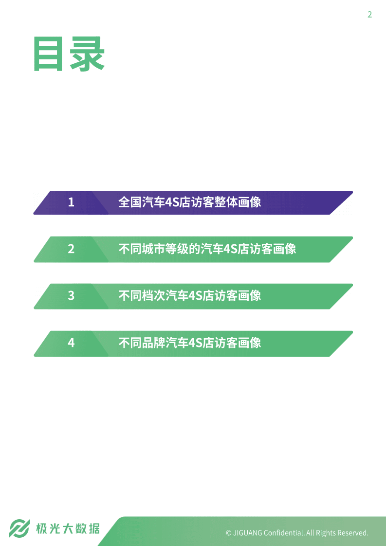 极光大数据：2019年汽车4S店访客画像报告.pdf 第2页
