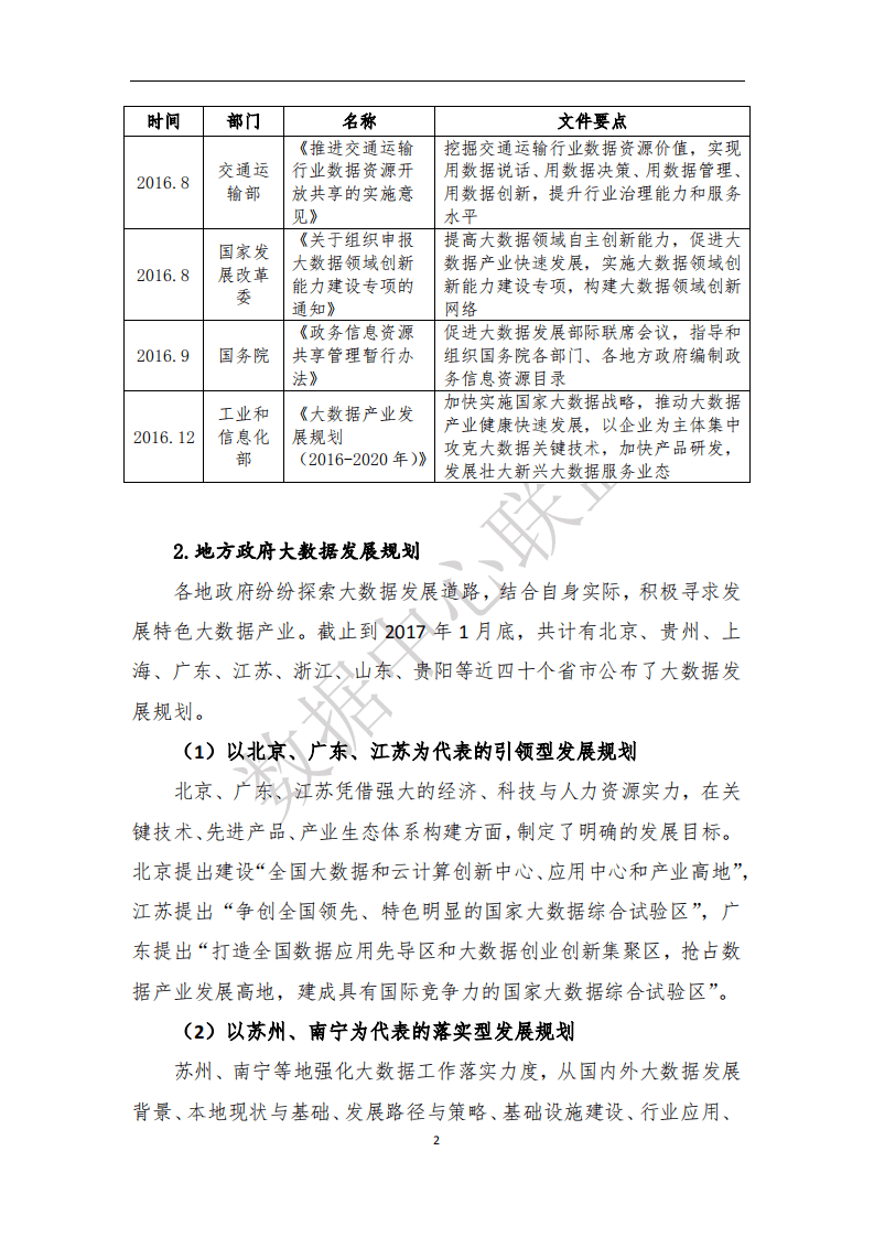 数据中心联盟：2017年我国地方政府大数据发展规划分析报告.pdf 第6页