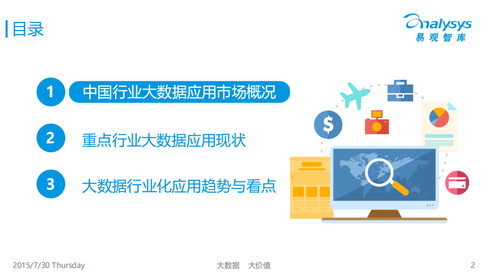 易观：2015中国行业大数据应用市场专题研究报告（简版）.pdf 第2页