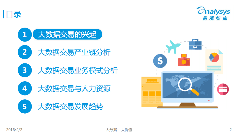 易观：2016中国大数据交易市场专题研究报告.pdf 第2页