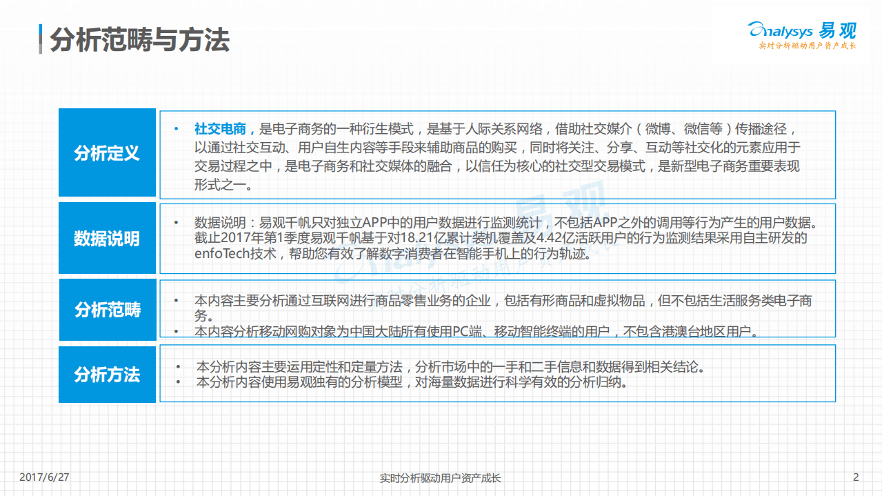 易观：2017中国社交电商大数据白皮书.pdf 第2页