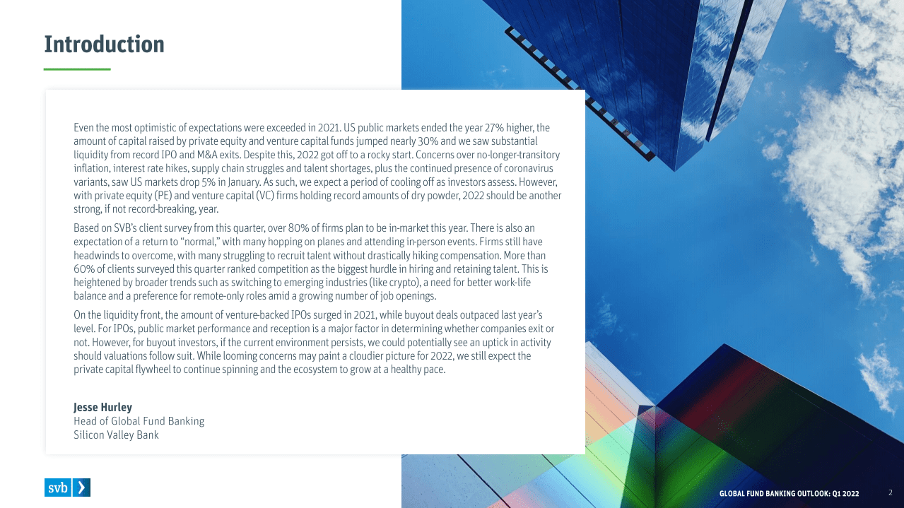 硅谷银行：2022年第一季度全球基金银行业展望（英文版）.pdf 第2页
