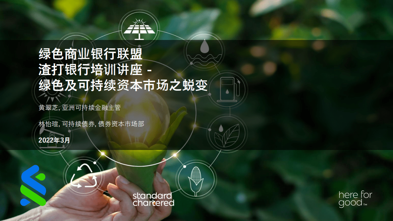 绿色商业银行联盟：绿色及可持续资本市场之蜕变.pdf 第1页