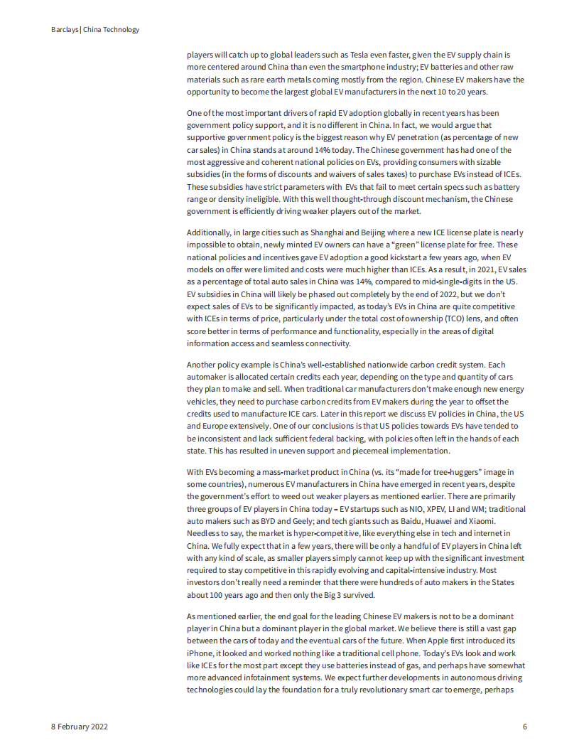 巴克莱：中国电动汽车行业报告（英文版）.pdf 第6页