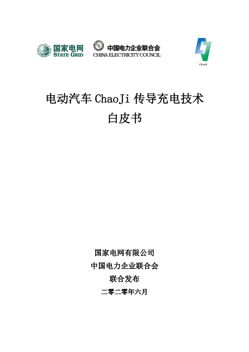 国家电网：2020年电动汽车传导充电技术白皮书.pdf 第1页