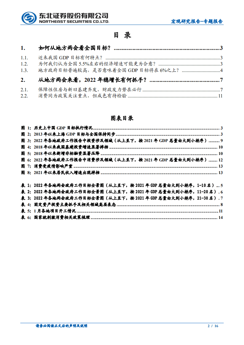东北证券：2022年地方两会政策梳理-从地方政府工作报告透视2022年稳增长抓手-20220127.pdf 第2页