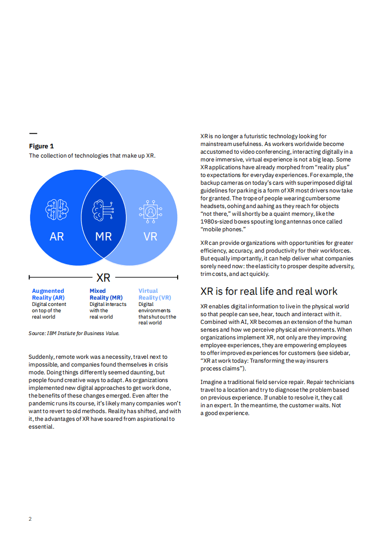 IBM：AR和VR在工作场所中的应用ARandVR.pdf 第4页