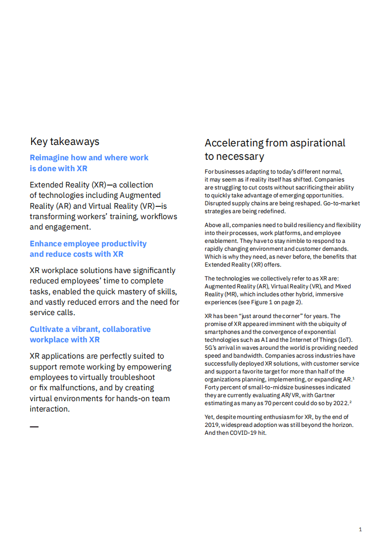 IBM：AR和VR在工作场所中的应用ARandVR.pdf 第3页