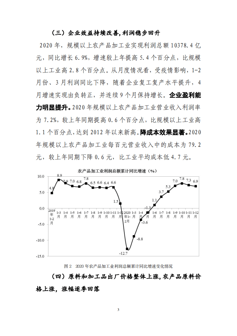 2020 年中国农产品加工业经济运行报告.pdf 第3页