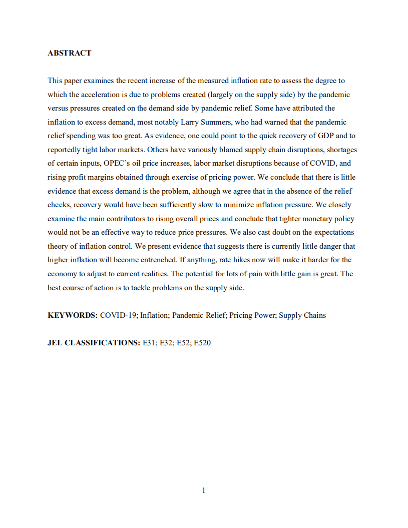 巴德学院利维经济研究所：是什么导致通货膨胀加速（英文版）.pdf 第2页