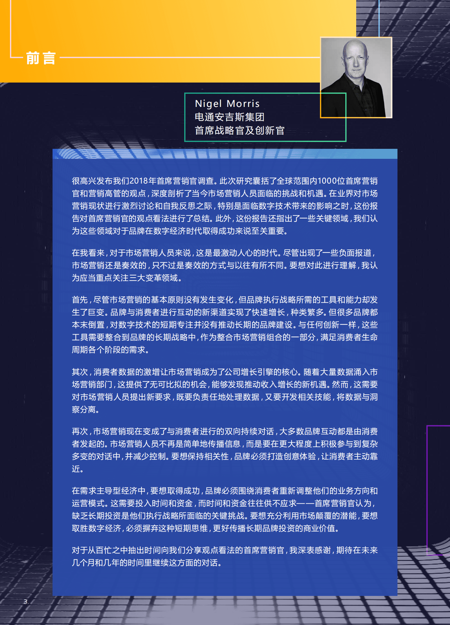 电通安吉斯集团：2018年首席营销官调查报告—品牌如何取胜数字经济.pdf 第3页