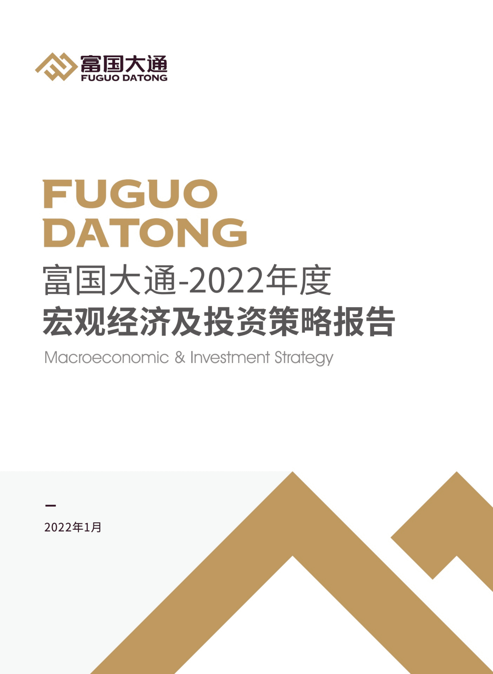 富国大通：2022年度宏观经济及投资策略报告.pdf 第1页