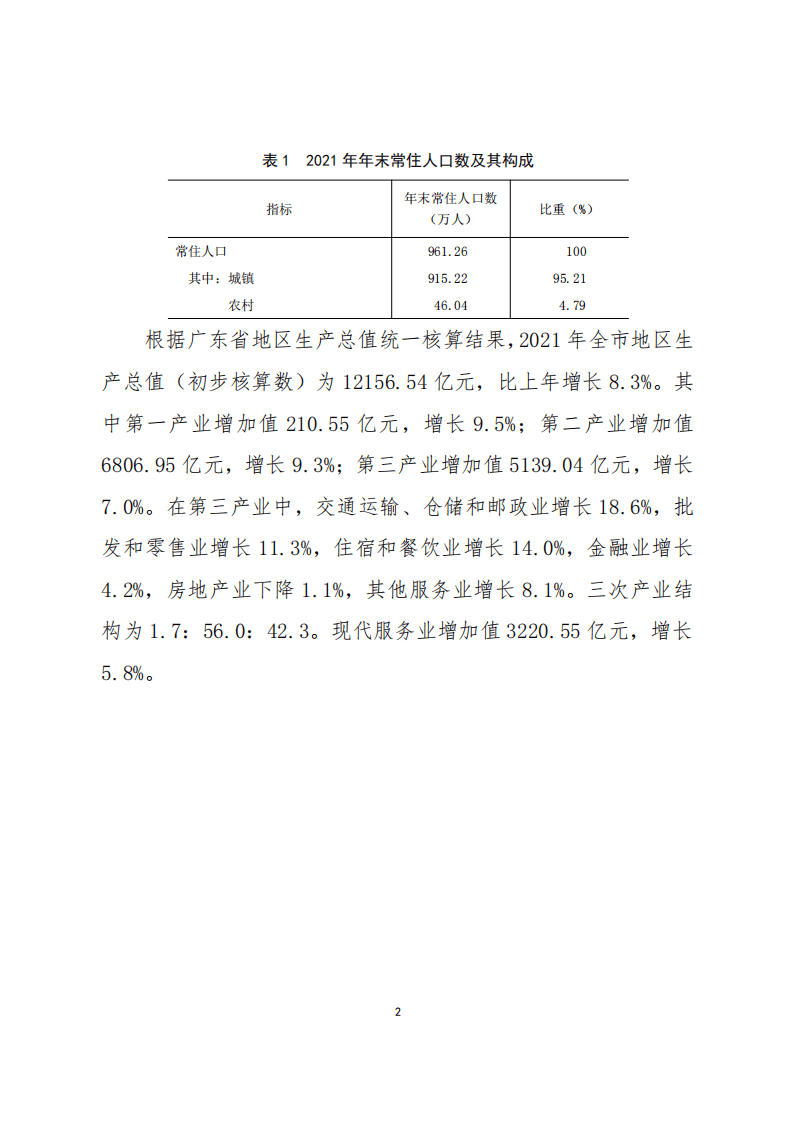 国家统计局：2021年佛山市国民经济和社会发展统计公报.pdf 第2页